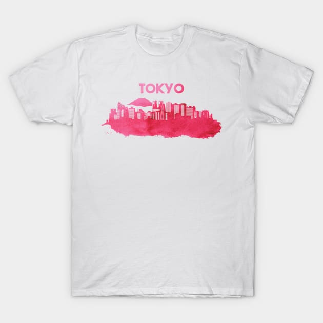 Tokyo Skyline T-Shirt by TheRealestDesigns